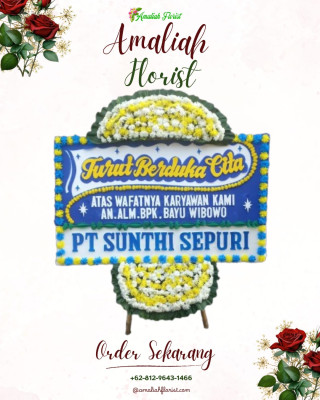 Papan Bunga Duka di Suka Rami
