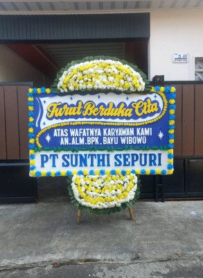 Papan Bunga Duka di Suka Rami
