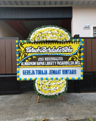 Papan Bunga Duka di Suka Rami